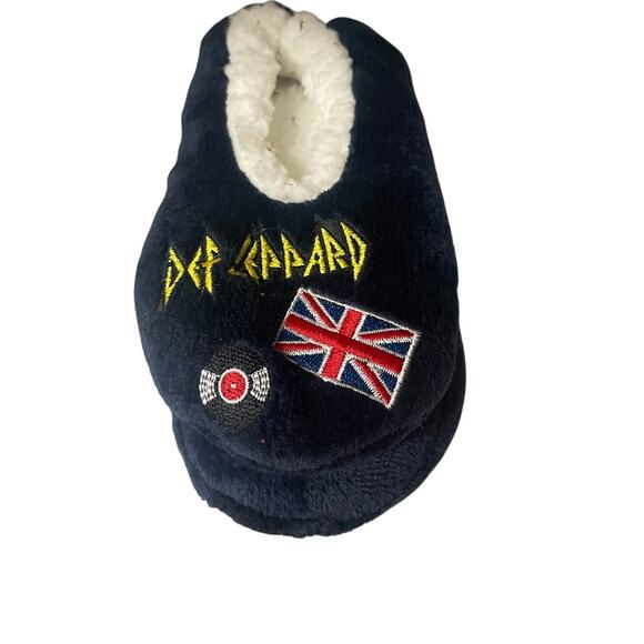 New Def Leppard Slippers | Slippersocks. Size 5 To 7 Navy blue | 2018 - Picture 1 of 5